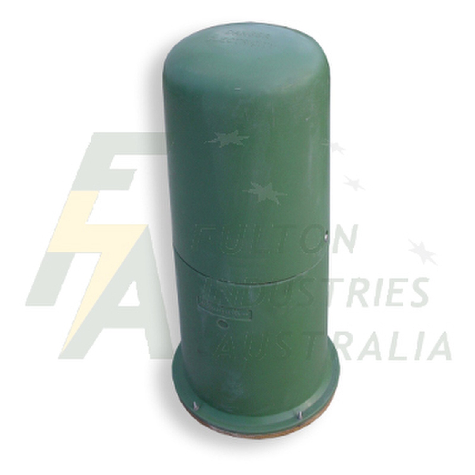 PPB3T-PSFB2 round tall green vented pillar with security screws